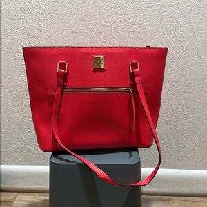 Authentic Dooney & Bourke Red Tote Bag